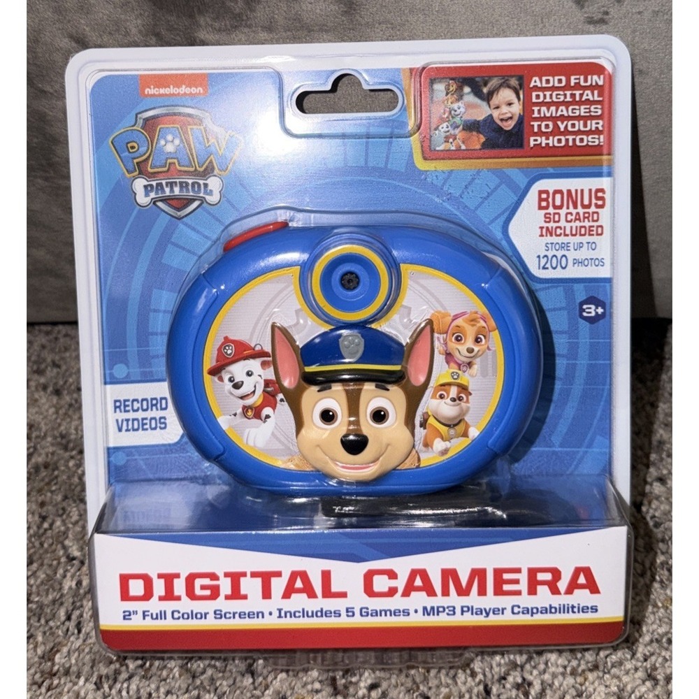 PAW PATROL DIGITAL CAMERA‎ with SD Card, Video Recorder Ages 3+ New Sealed